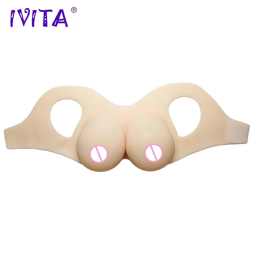 Искусственная силиконовая грудь IVITA 3200 г Реалистичная огромная для телефона