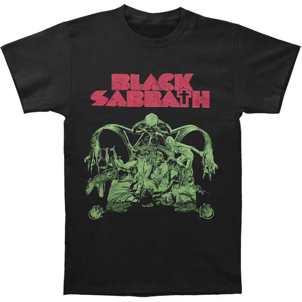 Black Sabbath Мужская Sabbath кровавая Sabbath вырез Футболка черного цвета