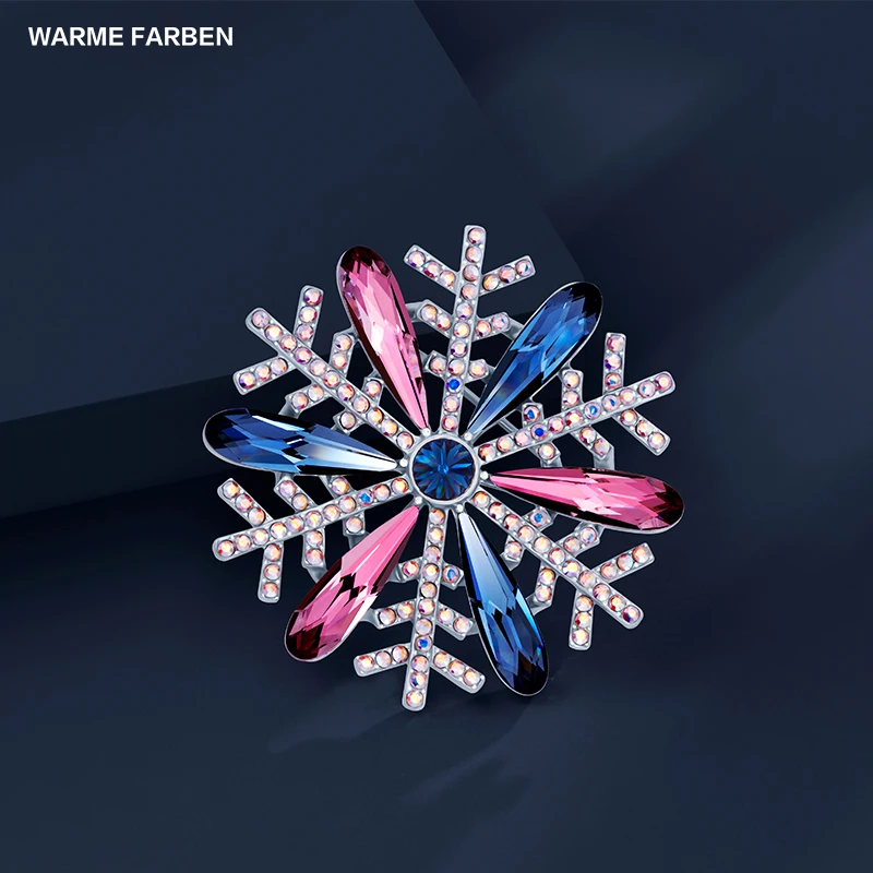 Женская Брошь в виде снежинки брошь свитера с кристаллами подарок для женщин