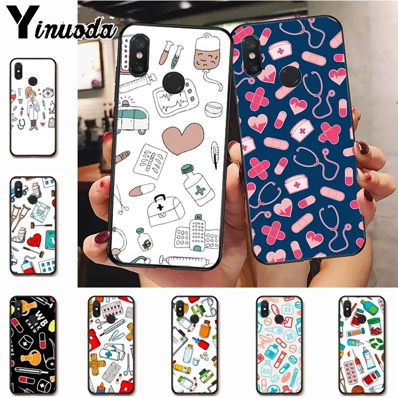 Чехол для телефона Yinuoda медсестра мультфильм медицинские таблетки xiaomi redmi 7 5plus 6pro