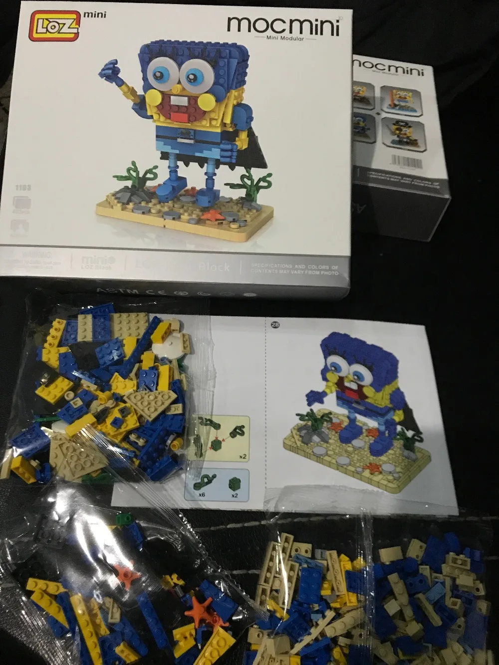 LoZ блоки Строительные кирпичи мультфильм Игрушечная модель капитан квадратных