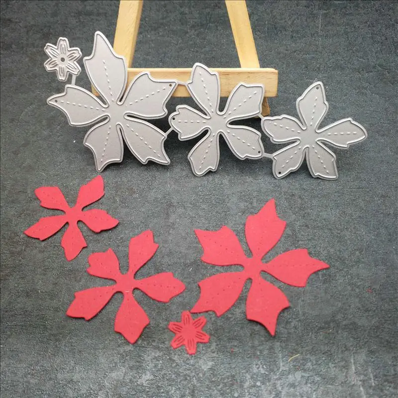 3D цветы металлический трафарет для DIY Скрапбукинг изготовление карточек Die Paperart