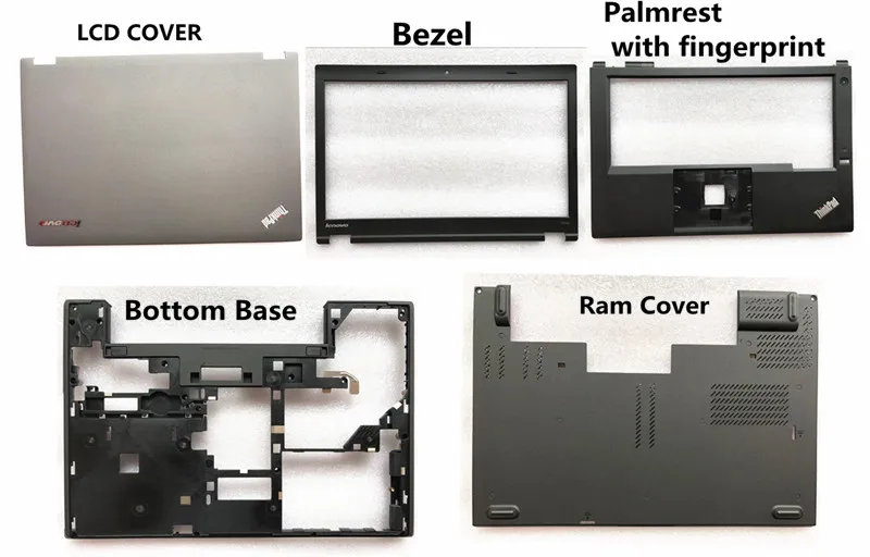 New FOR Lenovo Thinkpad T440P LCD Cover Keyboard Bezel Palmrest Bottom Base Case Ram cover Combo shell