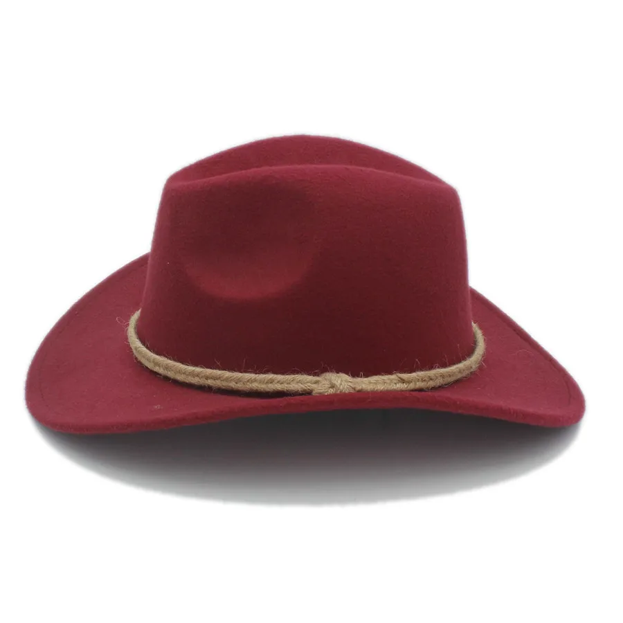 Шляпа в стиле ретро для мужчин и женщин ковбойская шляпа западном джентльмена с