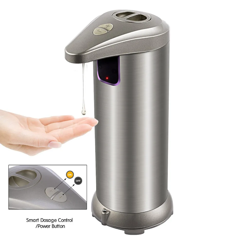 280 мл автоматический сенсор диспенсер для мыла из нержавеющей стали 304 жидкого