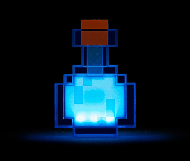 Minecrafted Цвет изменение зелье бутылка с 8 расцветок светодиодный светильник фестиваль подарок флакон Ночной светильник с регулируемой игровой периферический модель игрушка