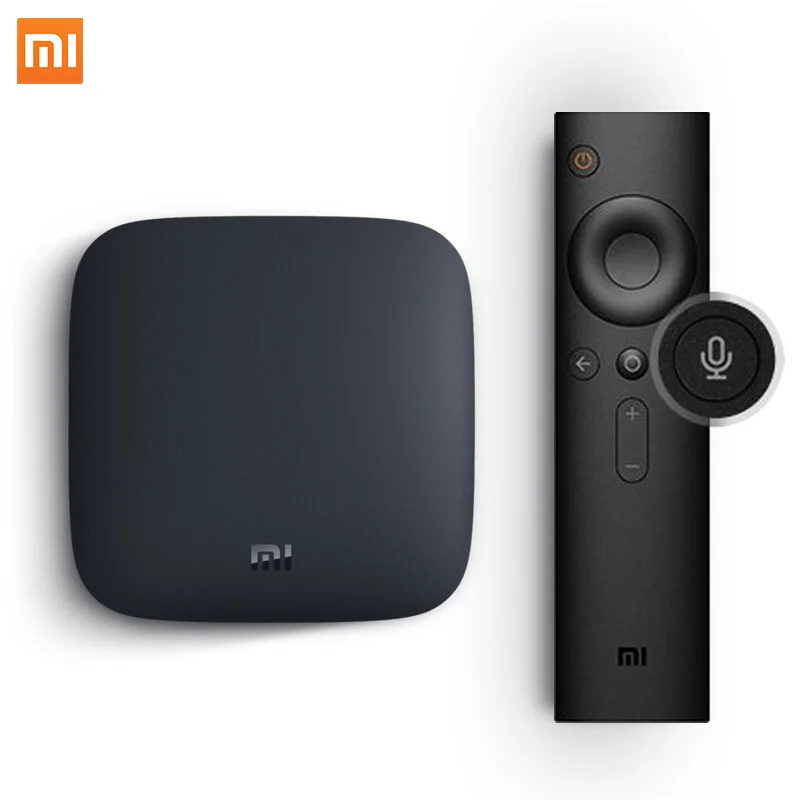 Оригинальная ТВ приставка Xiaomi MI 3 Smart 4K Ultra HD 2G 8G Android 8 0 WIFI Google Cast Netflix Red Bull