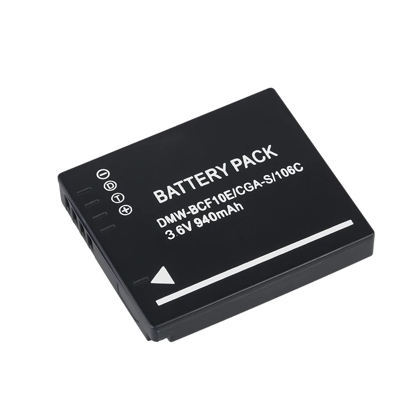 3.6 В 940 мАч DMW-BCF10E CGA-S 106C Перезаряжаемые цифровой Камера литий-ионный Батарея пакет