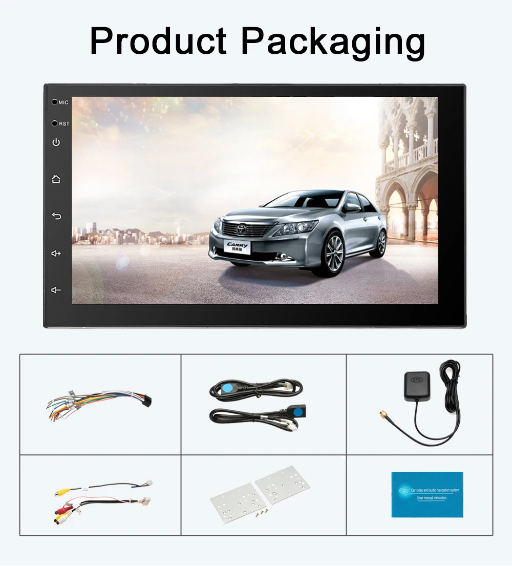 LTBFM 7 ''hd сенсорный экран 2 Din Автомобильный автомагнитола gps навигация Bluetooth FM wifi Авто Аудио Авторадио Android автомобильный аудио плеер стерео