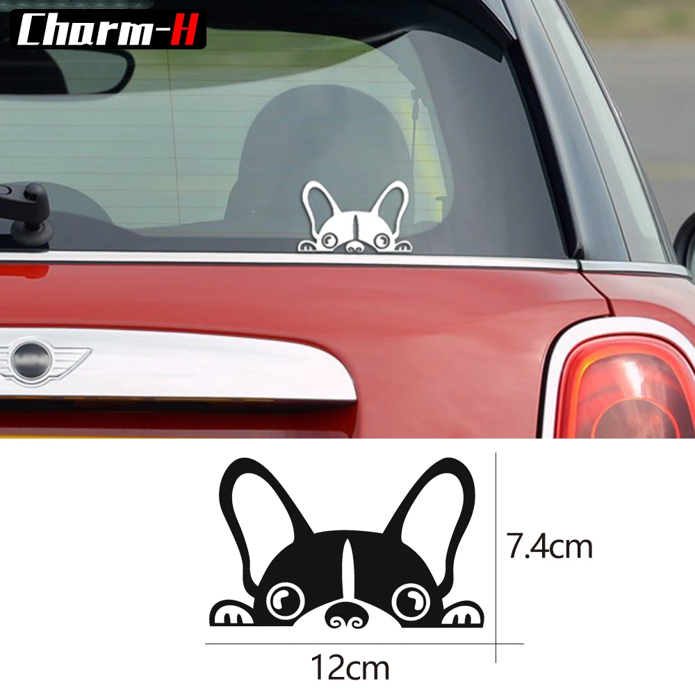 Reflective Vinyl Peep Dog Rear Windshield Anti Scratch Trunk Bumper Window Decals Sticker for Mini Cooper S R50 R52 R53 R56 F55|stickers mini
