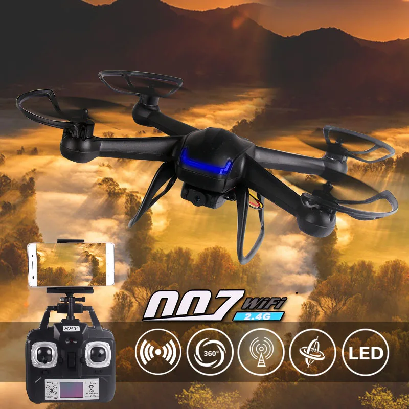 

Free shipping 2.4G DM007 rc drone with HD FPV WIFI camera quadcopter helicopter Remote control toy VS SYMA X5C X5SC x5sw CX10W