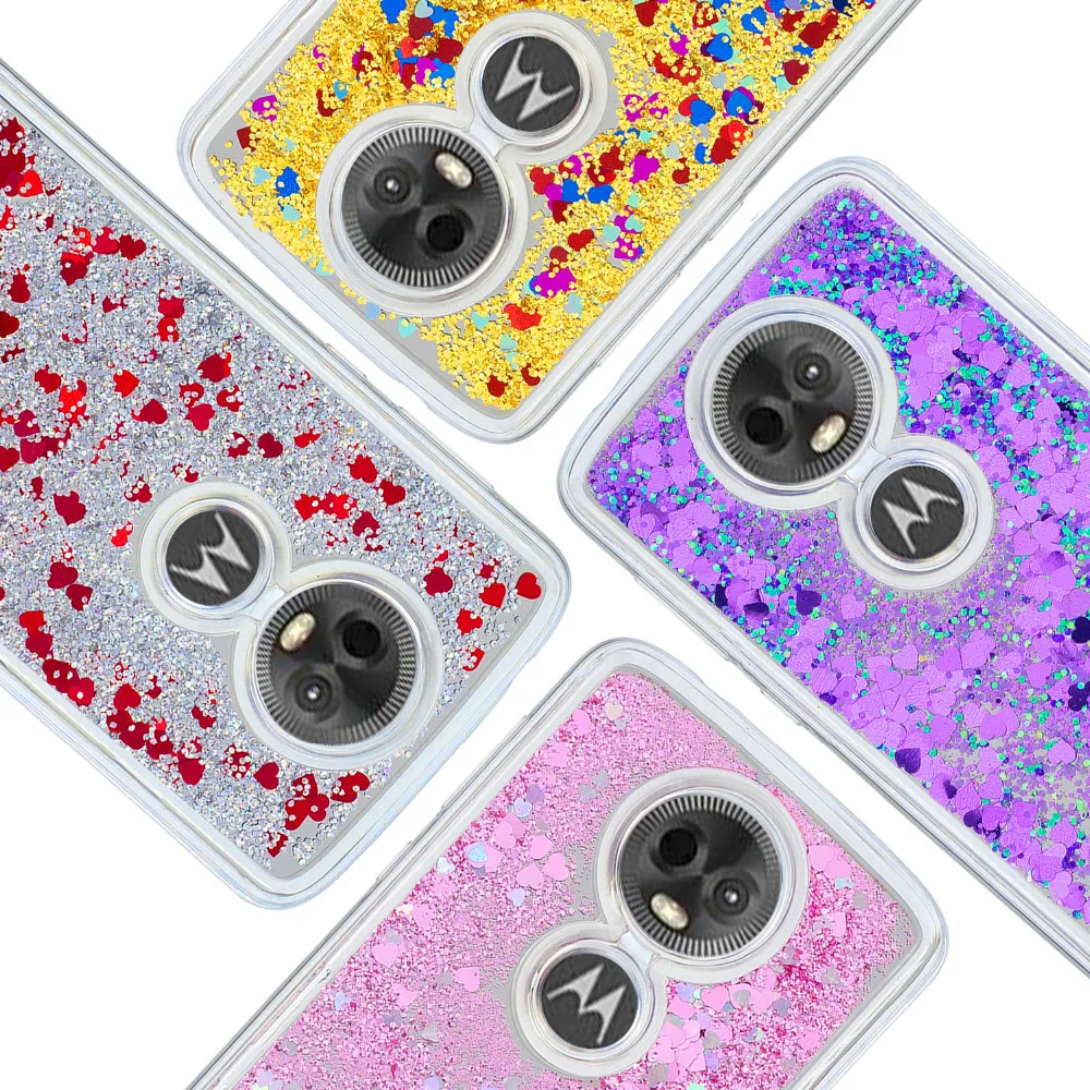 Чехол для MOTOROLA Moto E5, E5 Plus, E4, E4 Plus, X4,, G6 PLAY, чехол, жидкий блеск, динамический Мягкий ТПУ чехол для телефона
