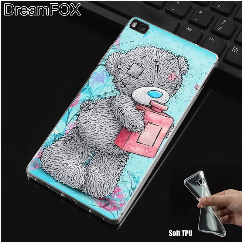 DREAMFOX M206 милый плюшевый мишка Мягкий ТПУ силиконовый чехол для Huawei P8 P9 P10 P20 P30 Lite Pro P
