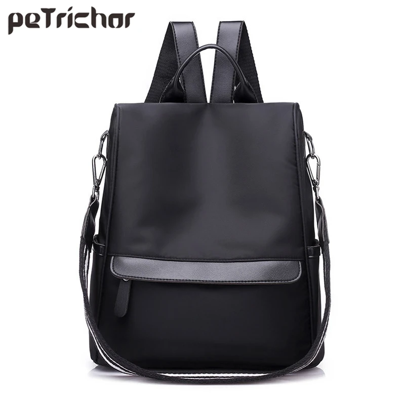 Повседневный мягкий школьный рюкзак Petrichor из ткани Оксфорд для девушек сумка