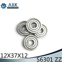 s6301zz bearing 123712 mm 10pcs abec 1 s6301 z zz s 6301 440c stainless steel s6301z ball bearings