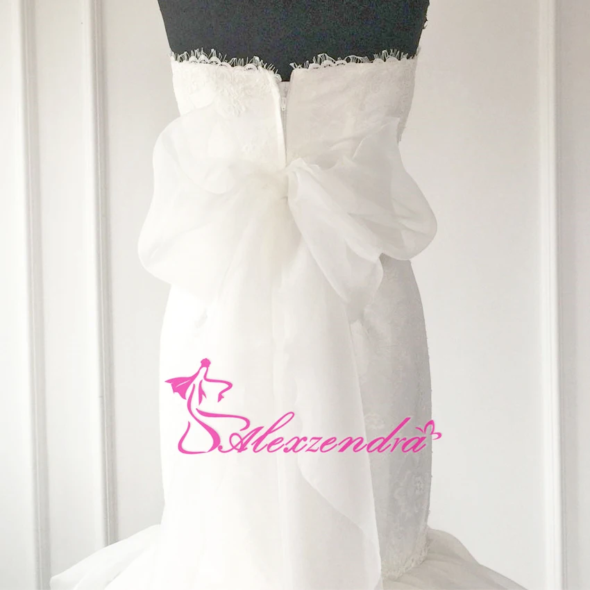 

Alexzendra Mermaid Wedding Dresses Sweetheart Tiered Ruffles Tail Unique Bridal Dresses Vestido De Noiva