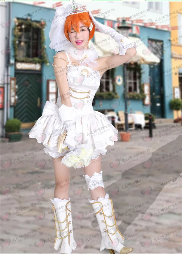 Люблю жить! Карнавальный костюм Rin Hoshizora аниме для вечеринки пробужденное