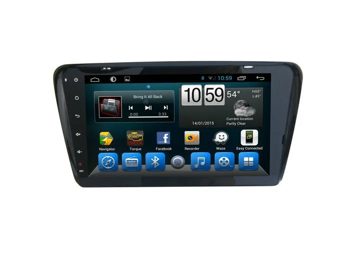 10 дюймов Android 4 полный сенсорный Deckless автомобильный мультимедийный плеер для Skoda