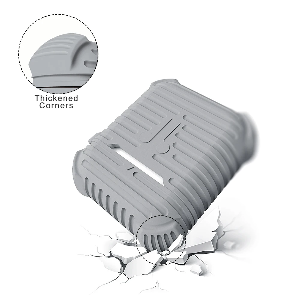 Airpods case 1 AirPods защитный чехол с крючком Bluetooth гарнитура силиконовый материал 2019
