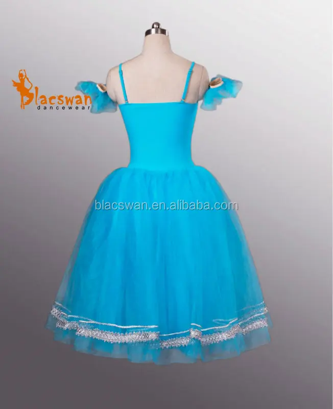 

Nutcracker Waltz of the Flowers Romantic Tutu Blue Degas semi pre professional Costume for Solos School Performance Dress BT704