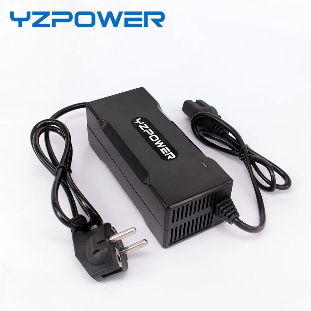 

YZPOWER 75,6 V 1.6A 1.8A 2A литиевое зарядное устройство для 18S литий-ионный аккумулятор для электровелосипеда