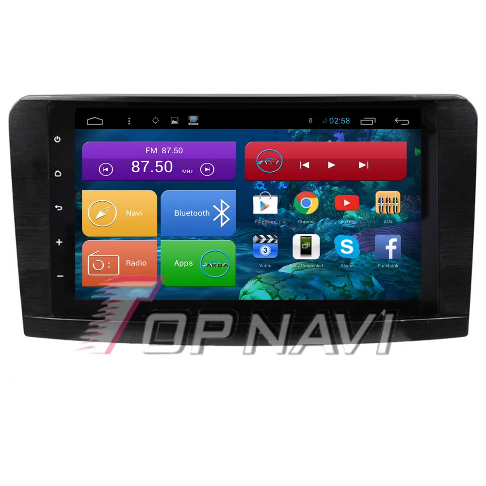 

Topnavi четырехъядерный Android 6,0 Автомобильный GPS навигатор для ML GL W164 (2005 2006 2007 2008 2009 2010 2011 2012) для Benz Radio, без DVD