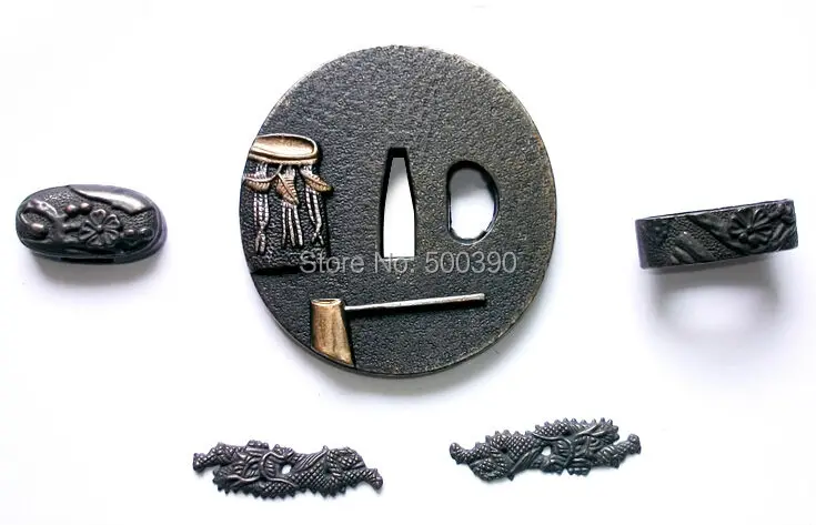 Набор самурайский Tsuba Guard для японского самурайского меча Катаны вакизаси Танто