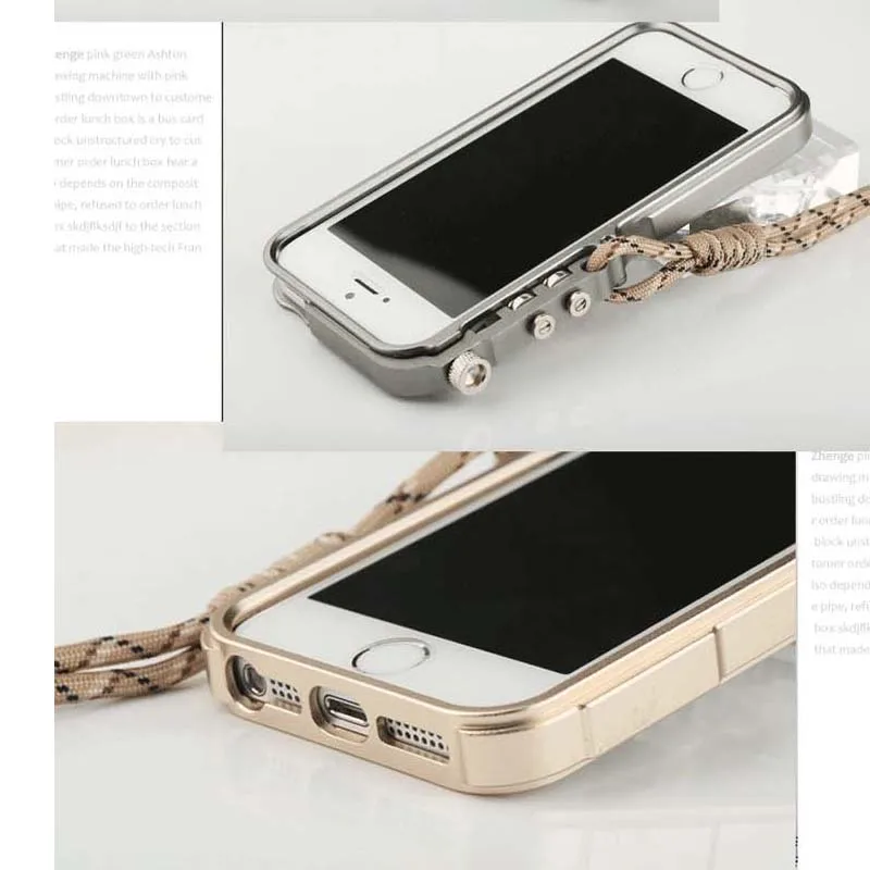 4thdesign 6s плюс ударопрочный ультратонкий металлический Алюминий буфер рамка чехол