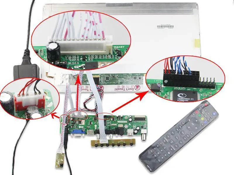 Комплект для пульта дистанционного управления LP156WH3(TL)(A2) 1366X768 40pin LVDS VGA AV 15 6 "ЖК