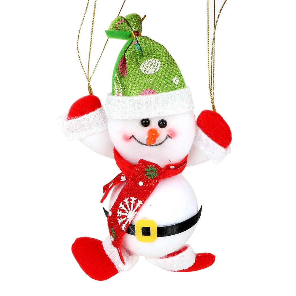 Christmas Home Ceiling Decors Parachute Santa Claus Snowman Christmas Tree Hanging Ornament Santa Doll Party Supplies