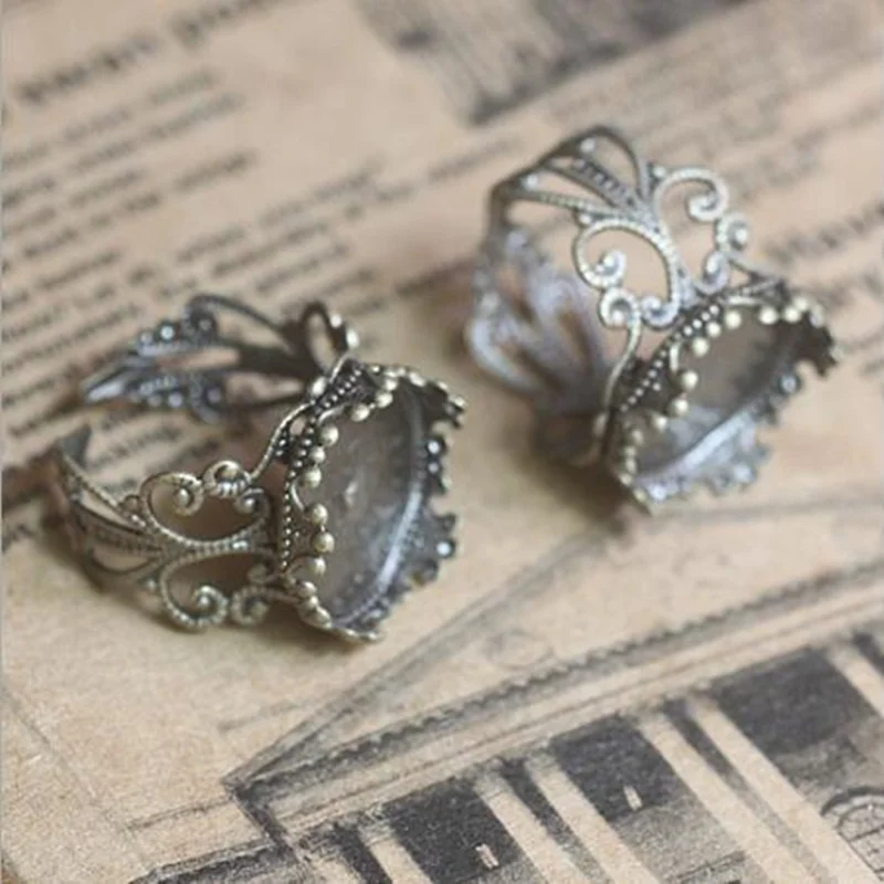 Кольцо в форме короны 10 шт./лот 6 цветов 15 мм 20 мм|diy jewelry accessories|jewelry accessoriescameo base |