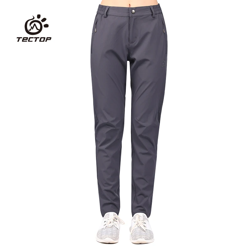 Women dark gray Tectop уличные женские летние брюки с высокой эластичностью походные брюки для бега быстросохнущие брюки - Цвет: Women dark gray