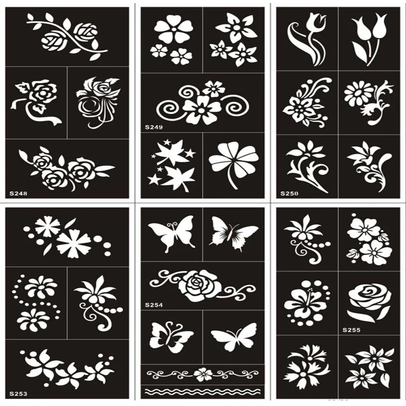 Трафареты для краски тела 22 шт./компл. трафареты рисования фестиваля искусства