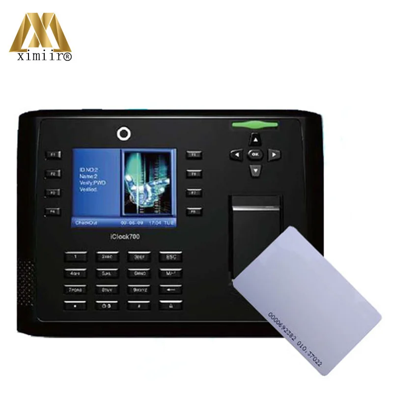 Система Linux 3 5 дюймовый экран с камерой 8000 пользователей Iclock700 RFID считыватель карт