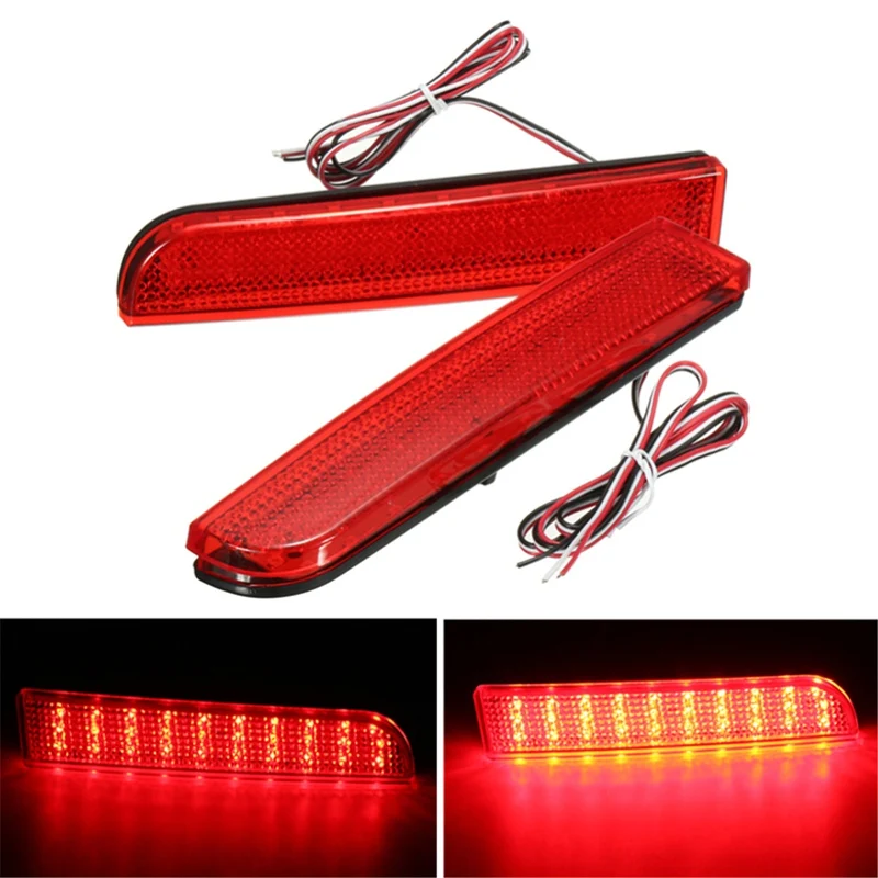 

HEHEMM 2 X 60 LED Car Rear Light Stop Brake Lamps Tail Lights for Mitsubishi Lancer 2008-2014