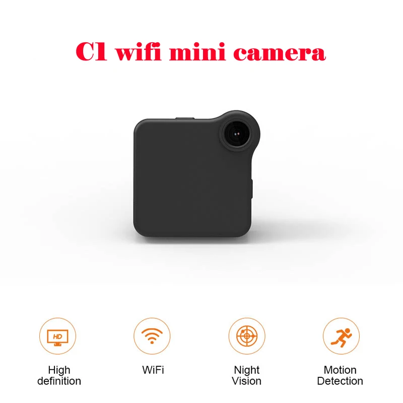 C1WIFI P2P мини камера HD 720P CAMSOY носимая IP датчик движения Велосипедное тело микро DV DVR