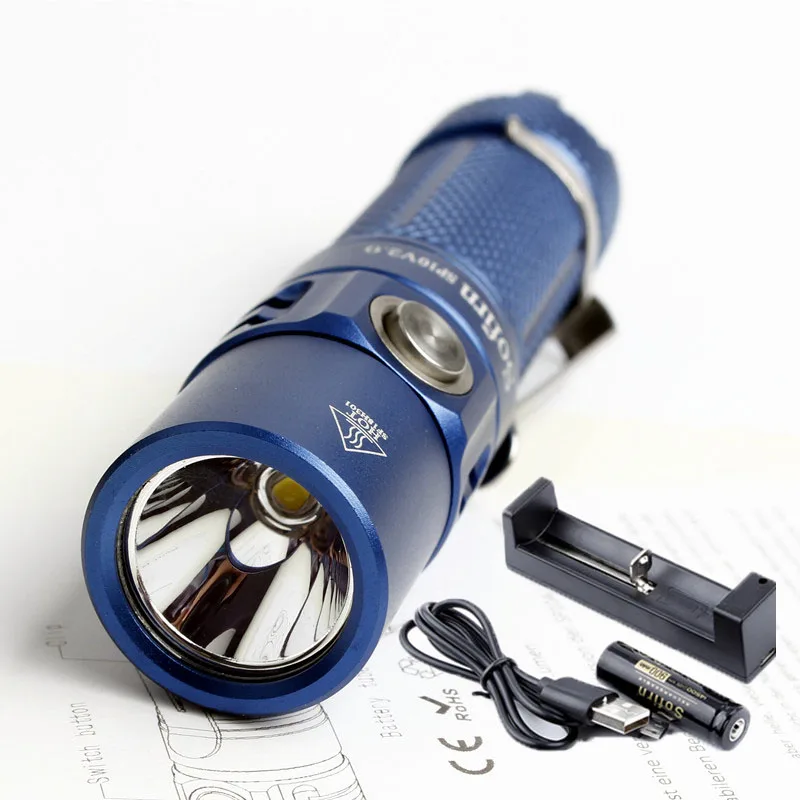 Sofirn SP10 V2.0 комплект Портативный светодиодный фонарик AA 14500 CREE XPG2 факел свет лампы