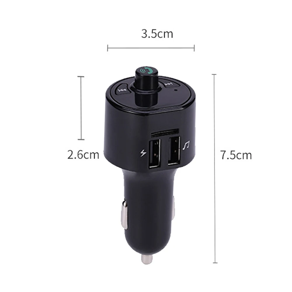 Bluetooth V4.2 Handsfree Car Kit FM передатчик Aux модулятор Автомобильный аудио mp3 плеер с 3.1A Быстрая зарядка двойной USB