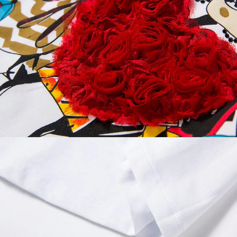 Лидер продаж футболка IZEVUS с мультяшным любовным сердцем женская летняя 2021