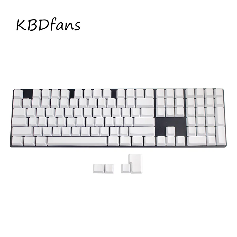 NPKC пустой Печатный 108 клавиш смешанный цвет OEM профиль толстые pbt колпачки для wried