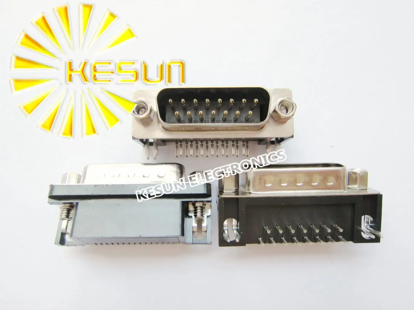 

100pcs/lot DR15 15P 15Pin Male Serial PCB Standard Right Angle D-Sub Connector