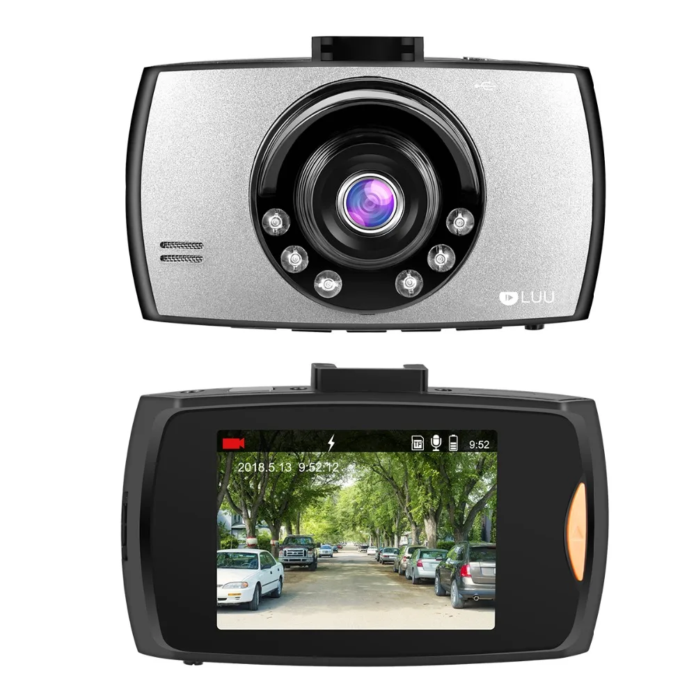 Автомобильный видеорегистратор LUU HD 720 P скрытый 2 4 дюйма ночное видение Цифровое