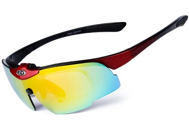Велосипедные очки UV400 Gafas Occhiali Ciclismo Oculos Bicicleta, солнцезащитные очки, велосипедные очки, флип-линзы, очки - Цвет: Red