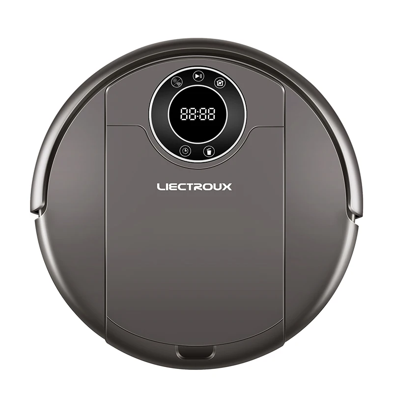 LIECTROUX робот пылесосы для автомобиля ZK808, Wi Fi App, 3000 pa всасывания, навигации карты, Smart Memory, УФ лампы, мокрый сухой швабра, бесщеточный двигатель