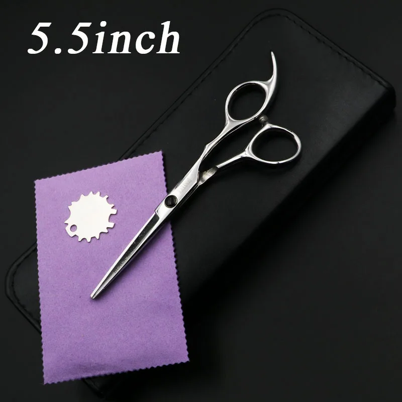 1 pcs add case " /5,5"/" /6,5"/" ножницы для волос Профессиональные Парикмахерские ножницы набор для резки Парикмахерские ножницы Высокое качество индивидуальность - Цвет: 1 pcs add case