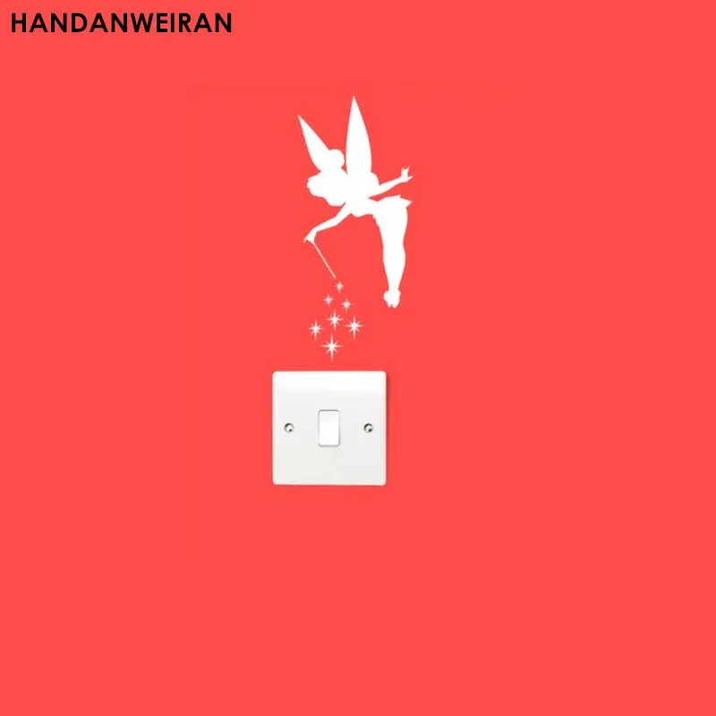 Сделай Сам белый Ангел девушка Наклейка на стену искусство ПВХ бумага декор для