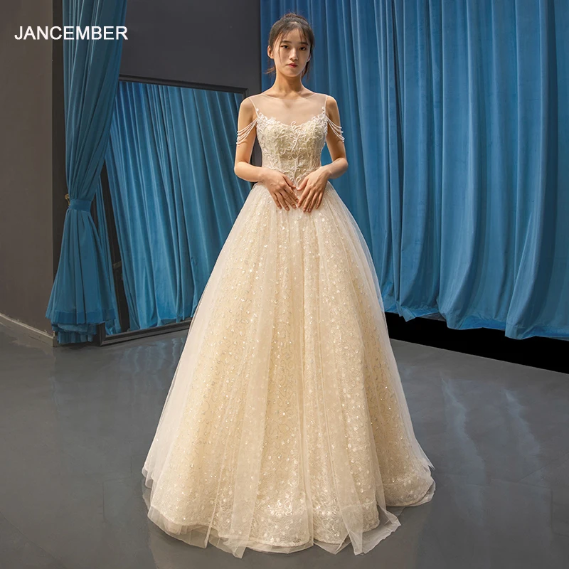 J66868 jancember Модные вечерние платья 2019 с О образным вырезом без рукавов tria mod