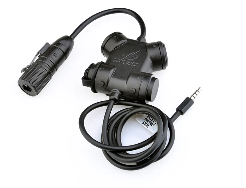 Z Tac Тактический ZSILYNX CLARUS PTT Тактический Airsoft PTT наушники аксессуары 7 Вилки Midland Kenwod PTT Z130