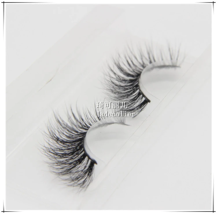 Ресницы из меха норки 3D ручной работы 1 пара 100% натуральный мех отдельные полоски