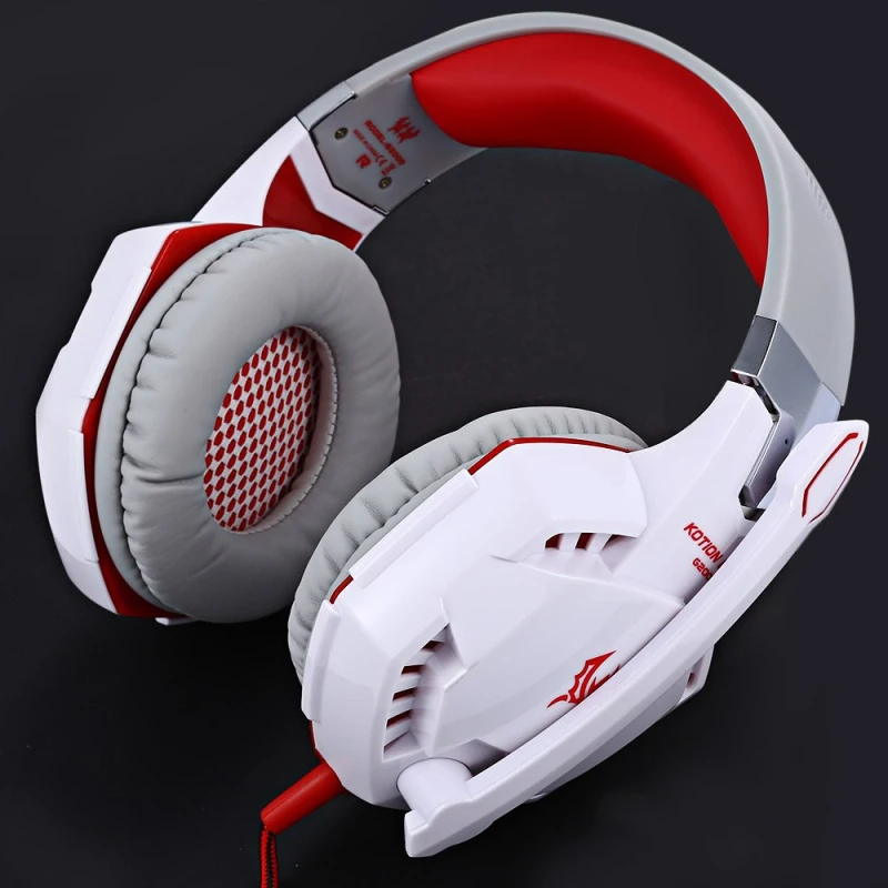 Каждый G2000 глубокий бас игры для наушников стерео окружении Over Ear Gaming Headset повязка наушники с легкой